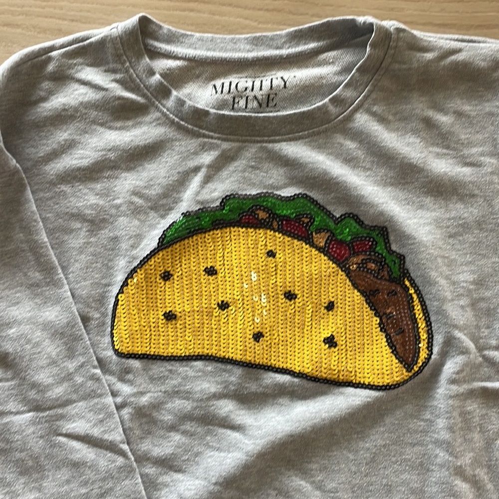 Mighty Fine Sequin Taco Sweatshirt - Picture 2 of 4
